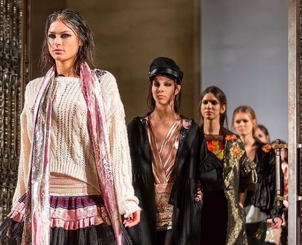 The Finale on the runway at Rocky Star FW19 at London Fashion Week for Fashion Voyeur Blog by Pixie Tenenbaum